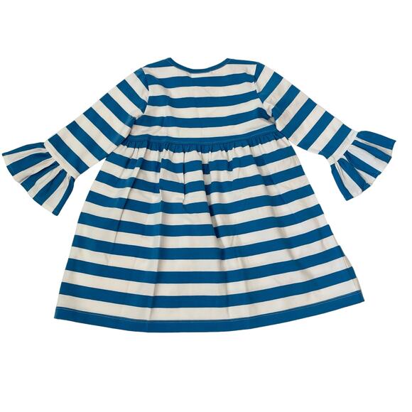 NWT Three Sisters 3T Pumpkin Patch Blue Stripe Dress - Picture 5 of 6